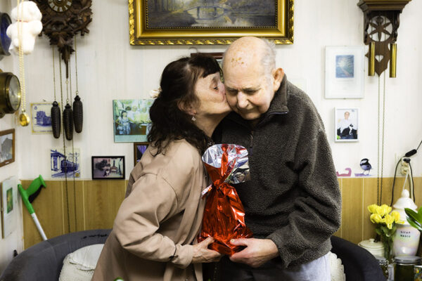 Twee mensen op Valentijnsdag